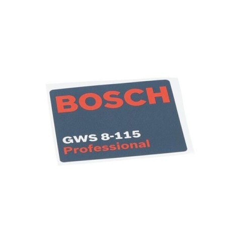 Bosch Tip Etiketi — GWS 8-115 (1 601 118 G92) Bosch Tip Etiketi — GWS 8-115 (1 601 118 G92)