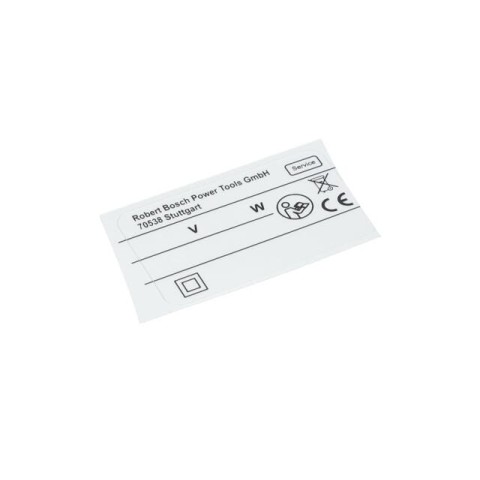 Bosch Tip Etiketi — GBH 2-24 DS (1 601 11A 3H5)