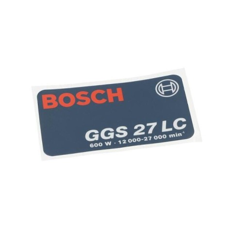 Bosch Etiket — GGS 27 LC (3 601 110 283) Bosch Etiket — GGS 27 LC (3 601 110 283)