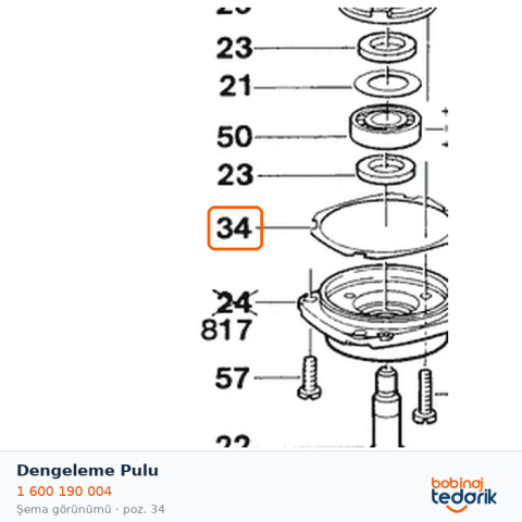 Bosch Dengeleme Pulu — GZWS 1333.6 (1 600 190 004) Bosch Dengeleme Pulu — GZWS 1333.6 (1 600 190 004)