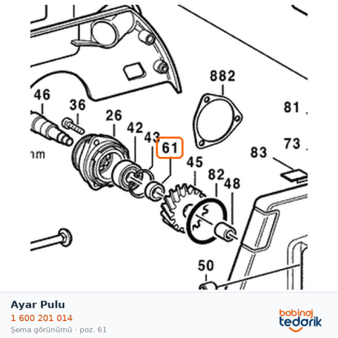 Bosch Ayar Pulu — GKS 55 (1 600 201 014) Bosch Ayar Pulu — GKS 55 (1 600 201 014)