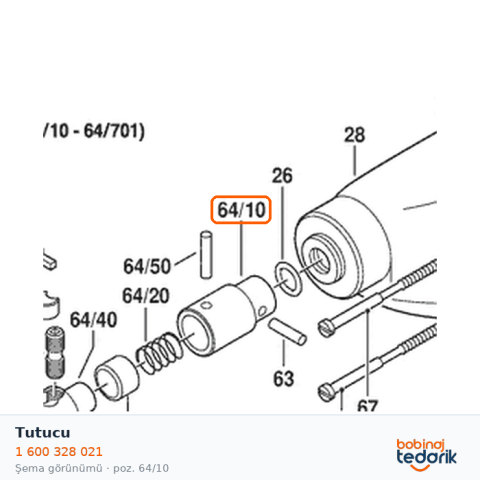 Bosch Tutucu — GGW 1462.7 (1 600 328 021)