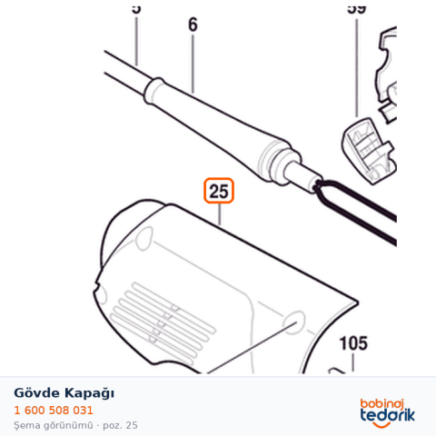 Bosch Gövde Kapağı — GGS 28 LP (1 600 508 031)