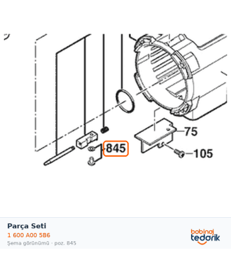 Bosch Parça Seti — GDB 180 WE (1 600 A00 5B6)