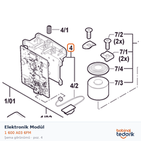 Bosch Elektronik Modül — GKH 18V-50 (1 600 A03 6FM)