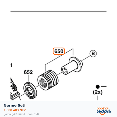 Bosch Germe Seti — GNF18V-40 (1 600 A03 NK2) Bosch Germe Seti — GNF18V-40 (1 600 A03 NK2)
