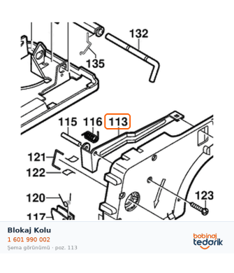 Bosch Blokaj Kolu — GSF 100 A (1 601 990 002) Bosch Blokaj Kolu — GSF 100 A (1 601 990 002)