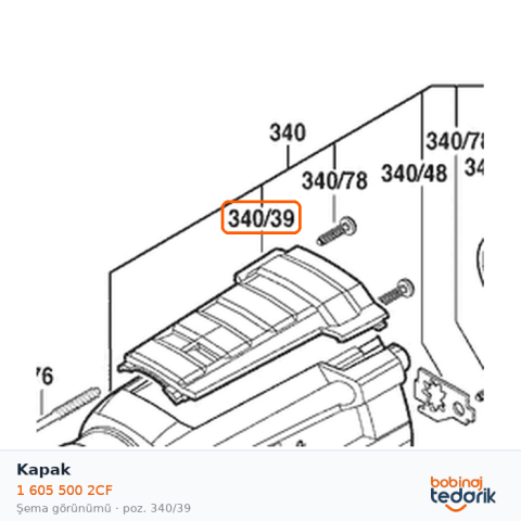 Bosch Kapak — GBH 2-28 DV (1 605 500 2CF) Bosch Kapak — GBH 2-28 DV (1 605 500 2CF)