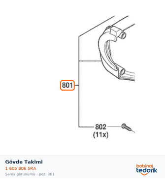 Bosch Gövde Takimi — GCG 18V-600 (1 605 806 5RA) Bosch Gövde Takimi — GCG 18V-600 (1 605 806 5RA)
