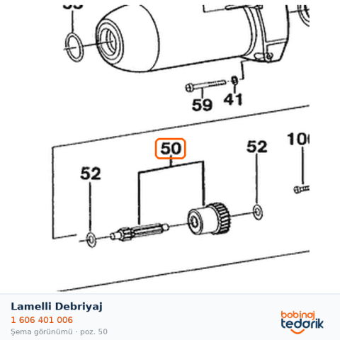 Bosch Lamelli Debriyaj — GSR 1430.0 (1 606 401 006)