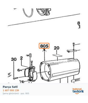 Bosch Parça Seti — GSR 1430.0 (1 607 000 139)