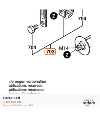 Bosch Parça Seti — GNS 14 (1 607 000 209)