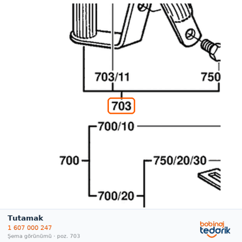 Bosch Tutamak — GWS 2000-230 (1 607 000 247)