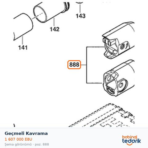Bosch Geçmeli Kavrama — GTR 55-225 (1 607 000 E8U) Bosch Geçmeli Kavrama — GTR 55-225 (1 607 000 E8U)
