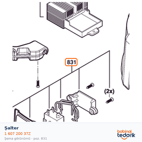 Bosch Şalter — GAS 18V-12 MC (1 607 200 37Z) Bosch Şalter — GAS 18V-12 MC (1 607 200 37Z)