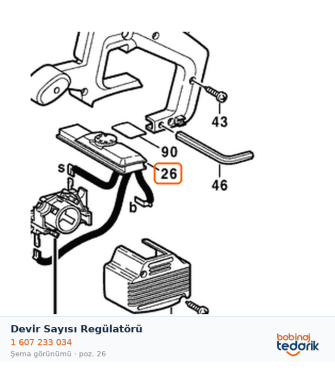 Bosch Devir Sayısı Regülatörü — GKS 54 CE (1 607 233 034) Bosch Devir Sayısı Regülatörü — GKS 54 CE (1 607 233 034)