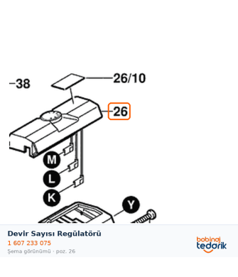 Bosch Devir Sayısı Regülatörü — GKS 68 BC (1 607 233 075) Bosch Devir Sayısı Regülatörü — GKS 68 BC (1 607 233 075)