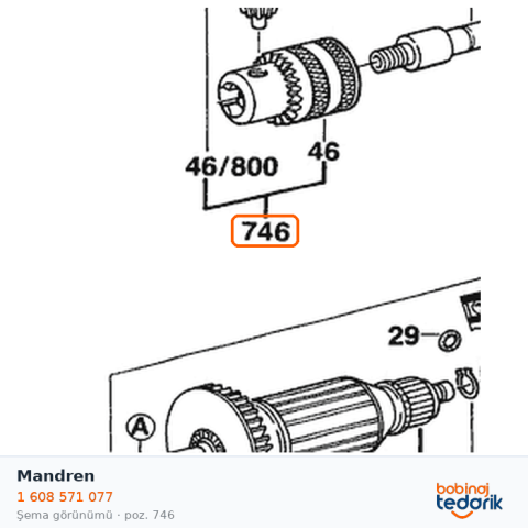 Bosch Mandren — GBM 6 E (1 608 571 077) Bosch Mandren — GBM 6 E (1 608 571 077)