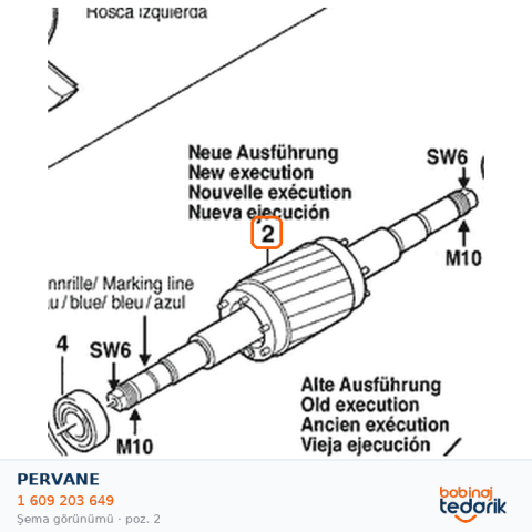 Bosch PERVANE — GSM175 (1 609 203 649) Bosch PERVANE — GSM175 (1 609 203 649)