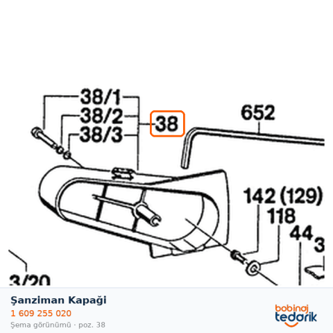 Bosch Şanziman Kapaği — GHO 1590.1 (1 609 255 020) Bosch Şanziman Kapaği — GHO 1590.1 (1 609 255 020)