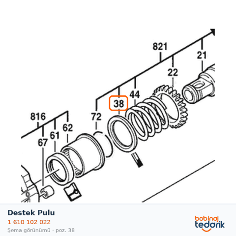 Bosch Destek Pulu — GBH 2-20 REA (1 610 102 022) Bosch Destek Pulu — GBH 2-20 REA (1 610 102 022)