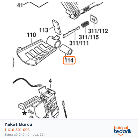 Bosch Yakat Burcu — GBH 2-26 DBR (1 610 301 006) Bosch Yakat Burcu — GBH 2-26 DBR (1 610 301 006)