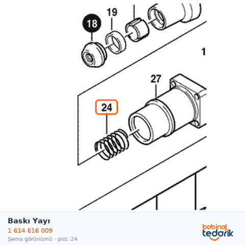 Bosch Baskı Yayı — GBH 8/65 DCE (1 614 616 009)