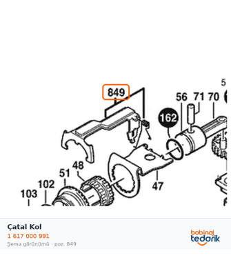 Bosch Çatal Kol — GBH 10 DCE (1 617 000 991) Bosch Çatal Kol — GBH 10 DCE (1 617 000 991)