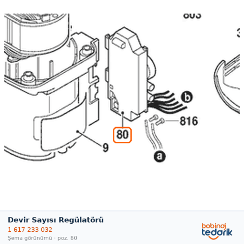 Bosch Devir Sayısı Regülatörü — GBH 5-40 DE (1 617 233 032)