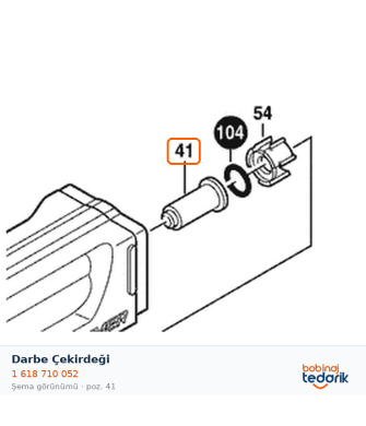 Bosch Darbe Çekirdeği — GSH 4 (1 618 710 052) Bosch Darbe Çekirdeği — GSH 4 (1 618 710 052)