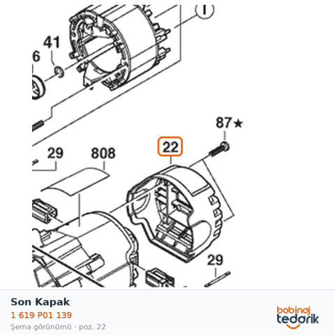Bosch Son Kapak — GKS 85 (1 619 P01 139)