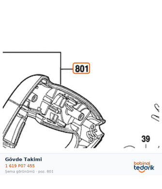 Bosch Gövde Takimi — GDM 13-34 (1 619 P07 455) Bosch Gövde Takimi — GDM 13-34 (1 619 P07 455)