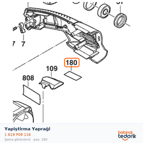 Bosch Yapiştirma Yapraği — GPO 14 CE (1 619 P09 116)