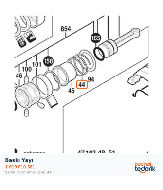 Bosch Baskı Yayı — GBH 5-40 D (1 619 P10 381) Bosch Baskı Yayı — GBH 5-40 D (1 619 P10 381)