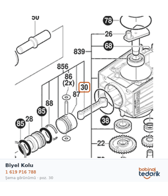 Bosch Biyel Kolu — GSH 14 C (1 619 P16 788) Bosch Biyel Kolu — GSH 14 C (1 619 P16 788)