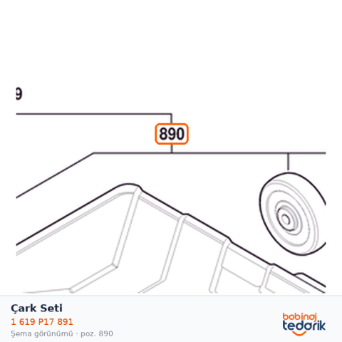 Bosch Çark Seti — GSH 14 C (1 619 P17 891) Bosch Çark Seti — GSH 14 C (1 619 P17 891)