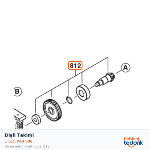 Bosch Dişli Takimi — GCB 18V-127 (1 619 PA8 888)