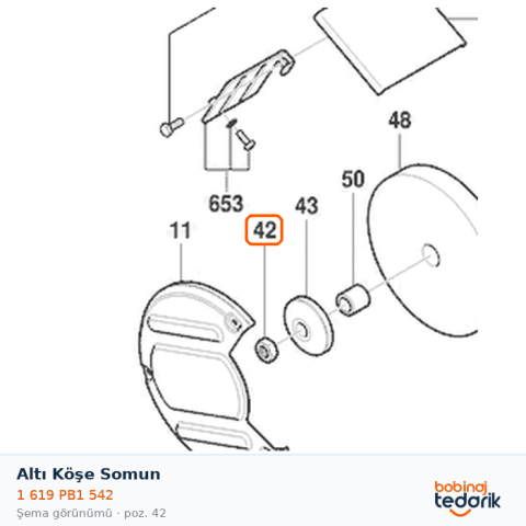 Bosch Altı Köşe Somun — GBG 35-15 (1 619 PB1 542)