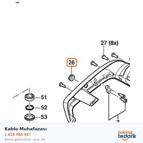 Bosch Kablo Muhafazası — GTR 55-225 (1 619 PB5 957)