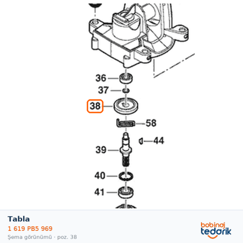 Bosch Tabla — GTR 55-225 (1 619 PB5 969) Bosch Tabla — GTR 55-225 (1 619 PB5 969)