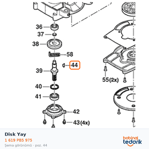 Bosch Disk Yay — GTR 55-225 (1 619 PB5 975) Bosch Disk Yay — GTR 55-225 (1 619 PB5 975)
