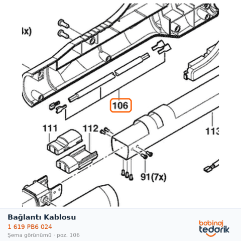 Bosch Bağlantı Kablosu — GTR 55-225 (1 619 PB6 024) Bosch Bağlantı Kablosu — GTR 55-225 (1 619 PB6 024)