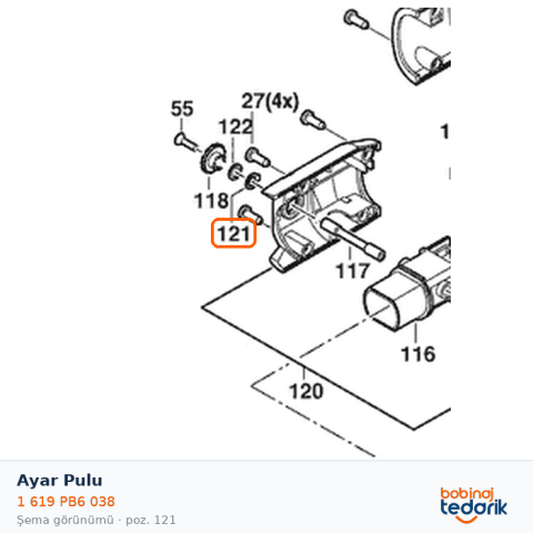 Bosch Ayar Pulu — GTR 55-225 (1 619 PB6 038) Bosch Ayar Pulu — GTR 55-225 (1 619 PB6 038)