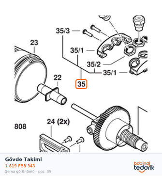Bosch Gövde Takimi — GRG 18V-16 C (1 619 PB8 343) Bosch Gövde Takimi — GRG 18V-16 C (1 619 PB8 343)