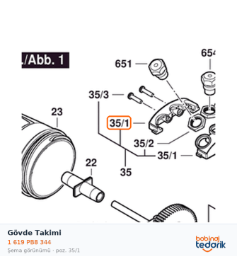 Bosch Gövde Takimi — GRG 18V-16 C (1 619 PB8 344) Bosch Gövde Takimi — GRG 18V-16 C (1 619 PB8 344)
