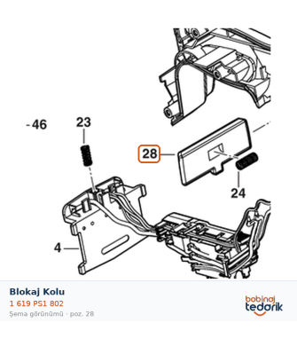 Bosch Blokaj Kolu — GSA 18V-24 (1 619 PS1 802) Bosch Blokaj Kolu — GSA 18V-24 (1 619 PS1 802)