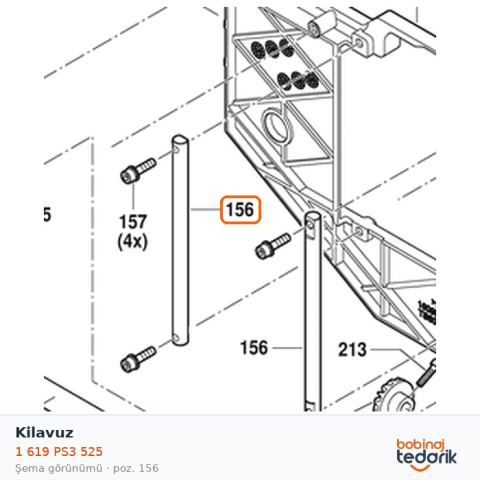 Bosch Kilavuz — GTS 70-216 (1 619 PS3 525) Bosch Kilavuz — GTS 70-216 (1 619 PS3 525)