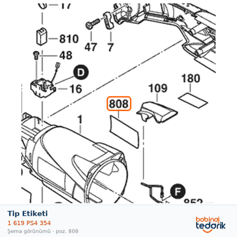 Bosch Tip Etiketi — GPO 14 CE (1 619 PS4 354) Bosch Tip Etiketi — GPO 14 CE (1 619 PS4 354)