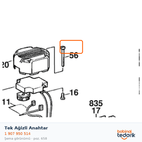 Bosch Tek Ağizli Anahtar — GOF 1700 E (1 907 950 514) Bosch Tek Ağizli Anahtar — GOF 1700 E (1 907 950 514)