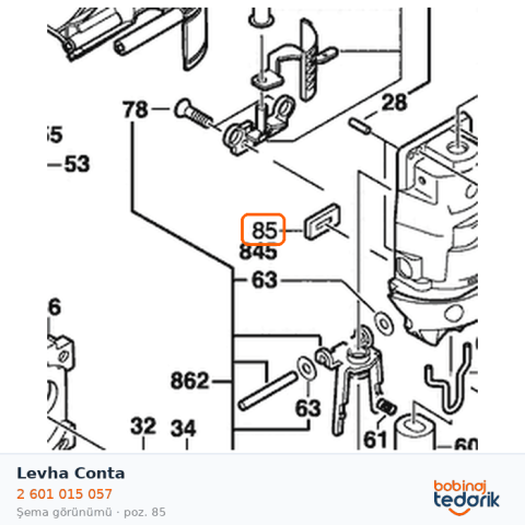 Bosch Levha Conta — GST 100 (2 601 015 057)